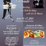 Pete Escovedo 76th Birthday Celebration Poster