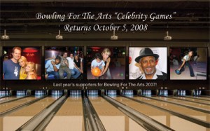Bowling For The Arts Fundraiser Postcard Flyer Thumbnail