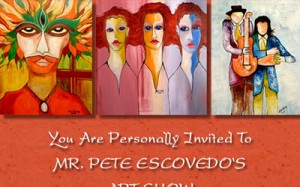 Pete Escovedo Art Show Email Flyer Thumbnail