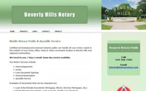 Beverly Hills Notary Website Thumbnail